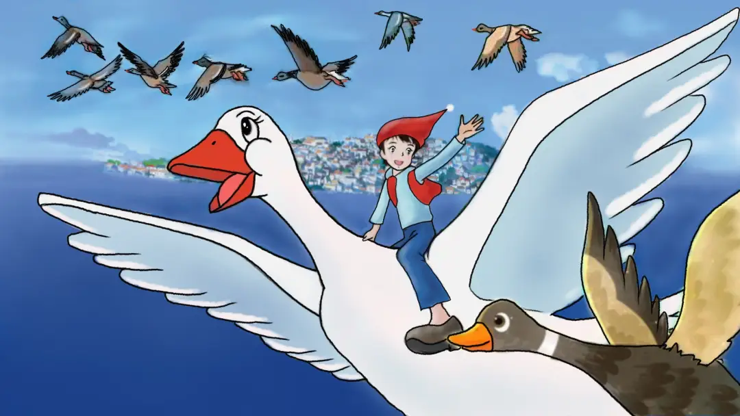 尼尔斯骑鹅历险记漫画_尼尔斯骑鹅旅行记漫画版_尼尔斯骑鹅历险记的画